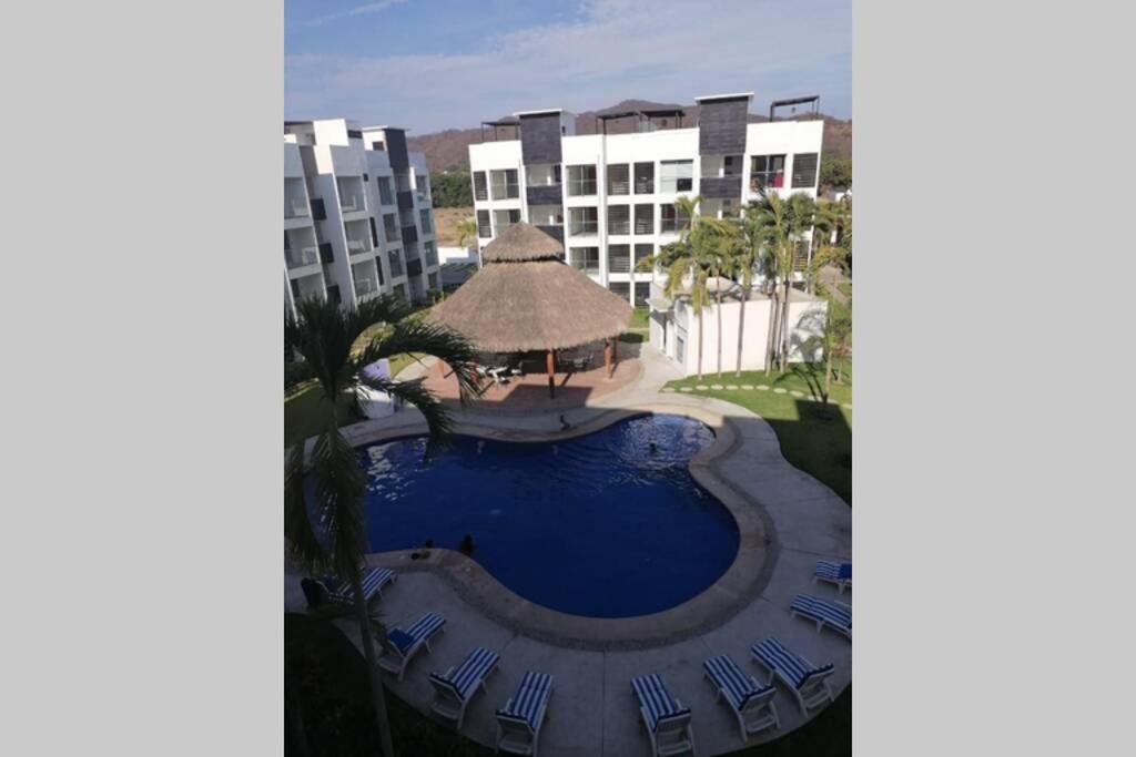 דירות Departamento De Lujo En Manzanillo, Planta Baja Frente A La Alberca מראה חיצוני תמונה