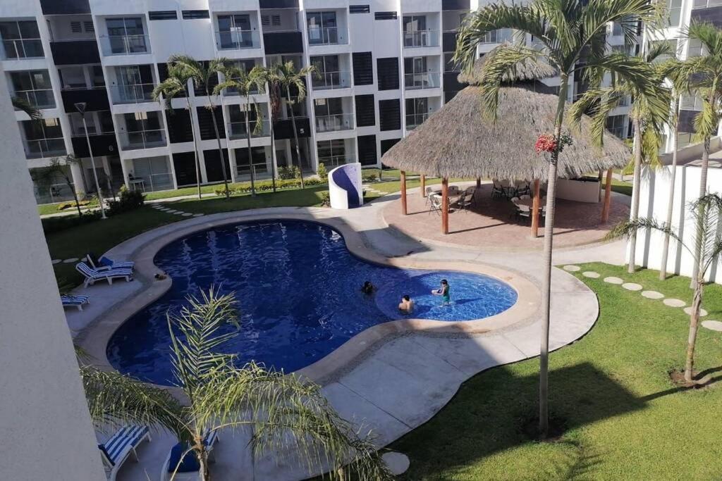 דירות Departamento De Lujo En Manzanillo, Planta Baja Frente A La Alberca מראה חיצוני תמונה