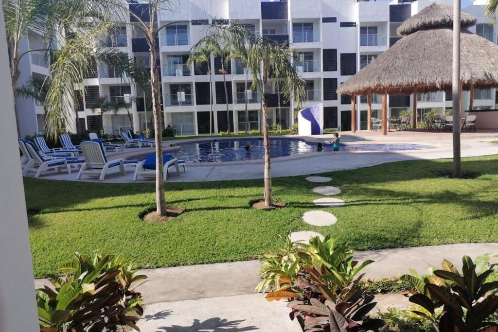 דירות Departamento De Lujo En Manzanillo, Planta Baja Frente A La Alberca מראה חיצוני תמונה